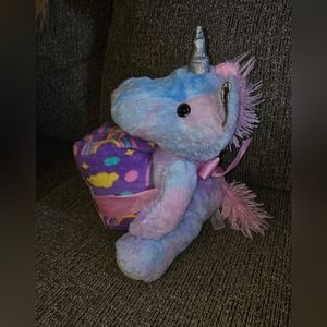 12 in Stuffed Unicorn w/blanket